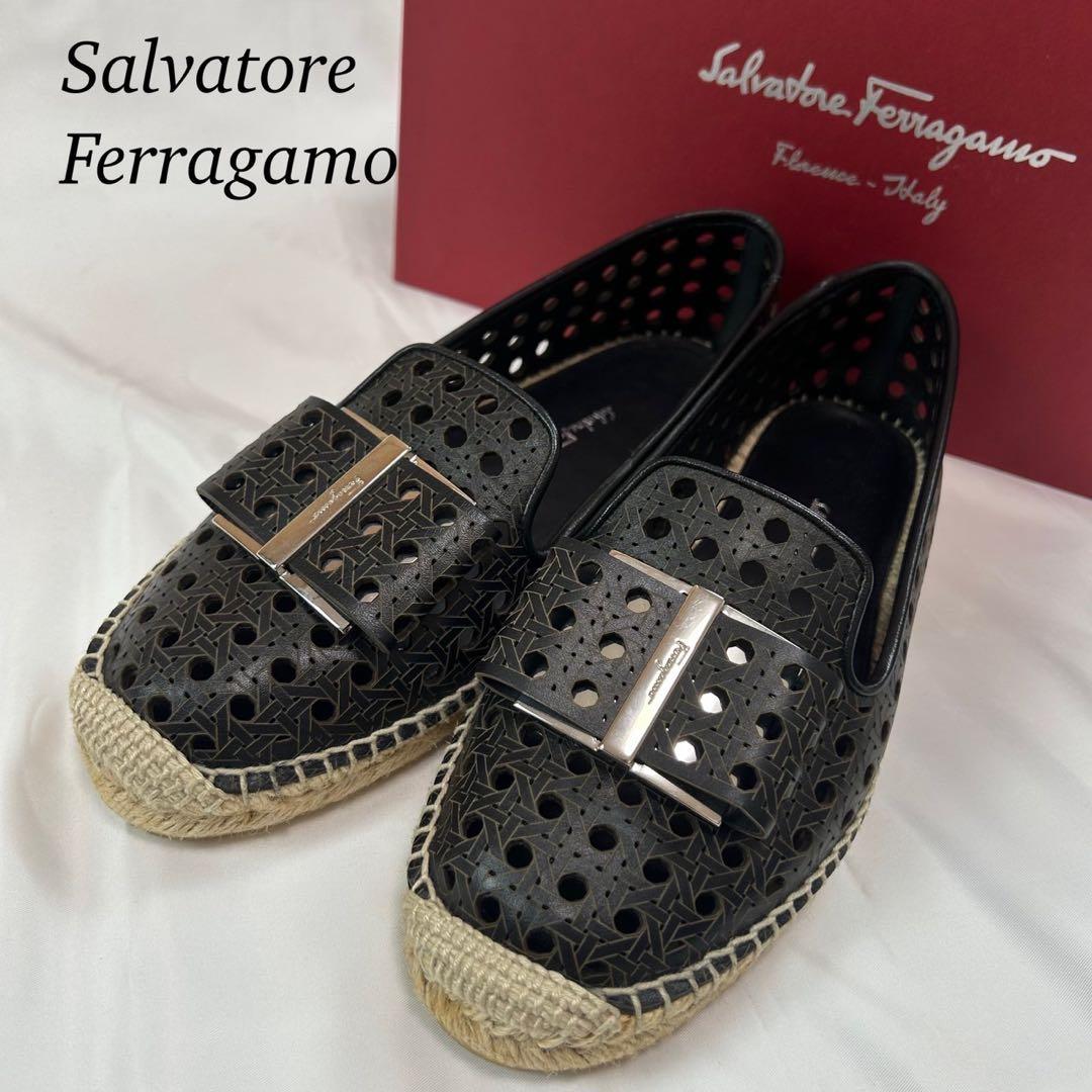 J674 新品未使用 25.0cm サルヴァトーレフェラガモ レディース