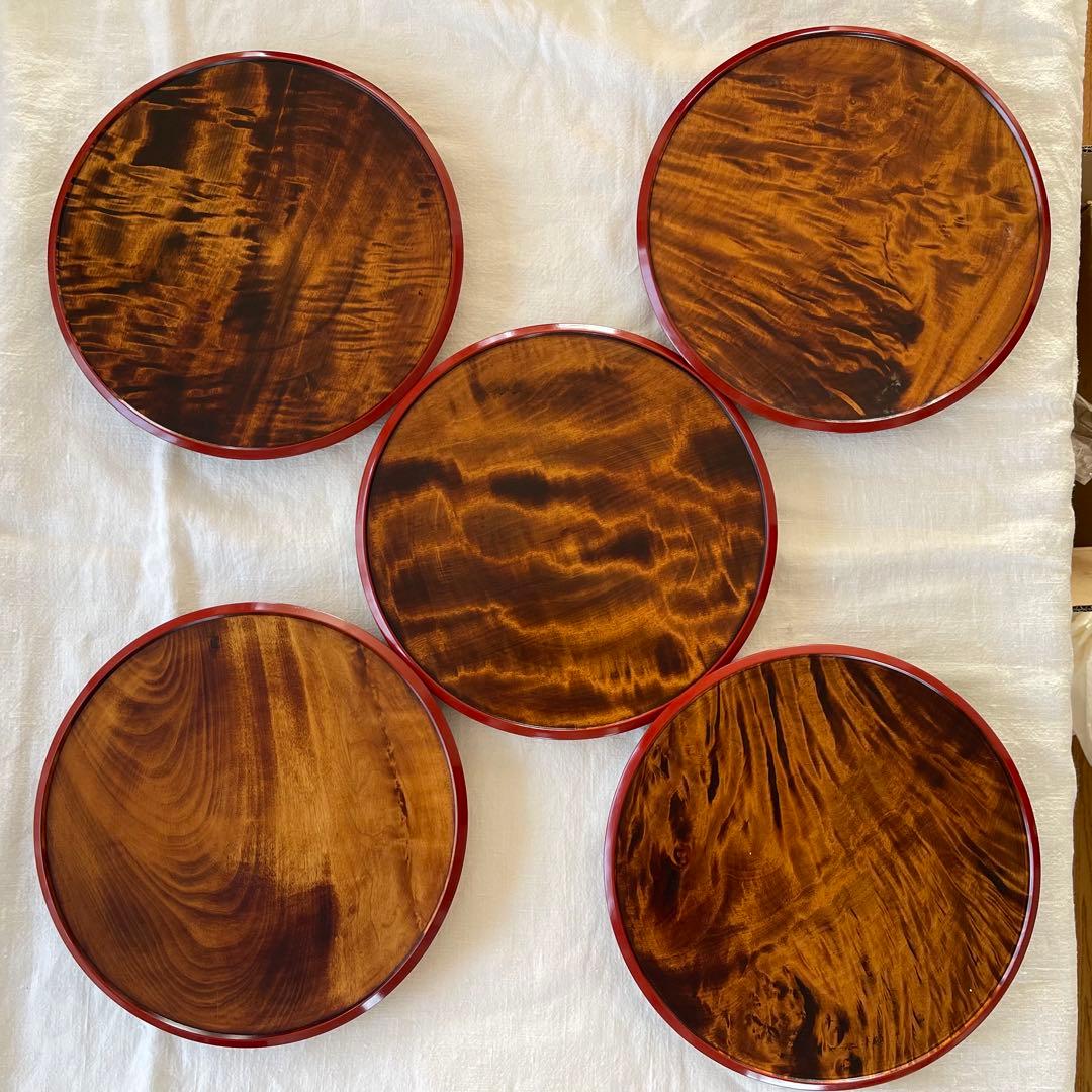 漆塗り1人善 5枚セット