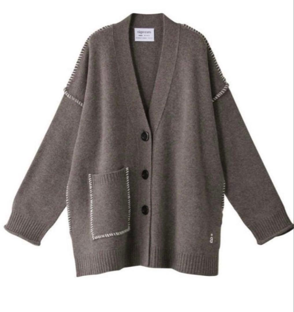 P*】様 nagonstans NEW ENGLAND BOX Vカーディガン