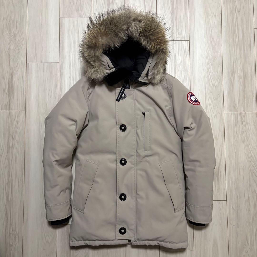 カナダグース　ジャスパーパーカー　メンズXS ベージュ　ダウンジャケット
