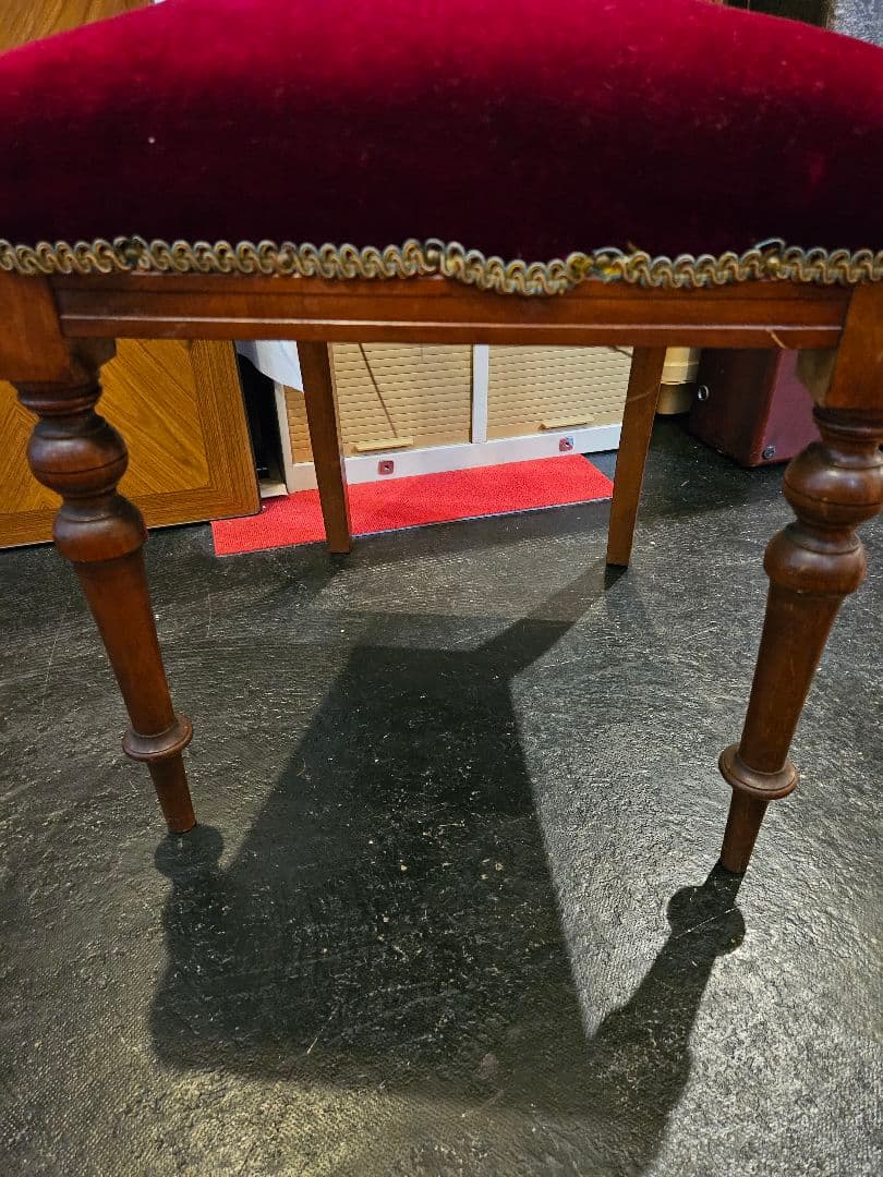 椅子　チェア　ベルベット　ロココ調　ドレッサー　昭和レトロ　アンティーク