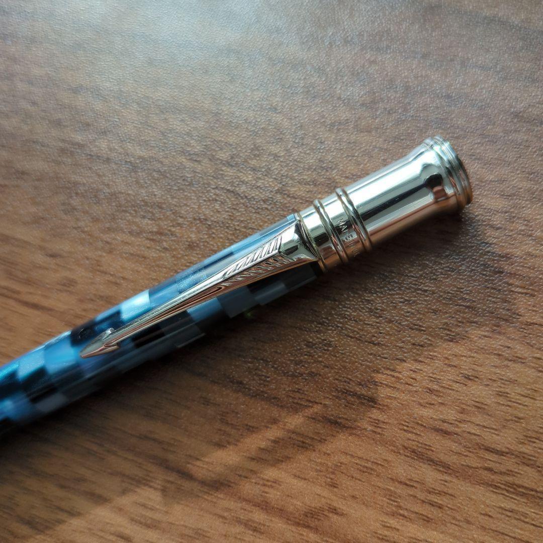 PARKER パーカー ボールペン デュオフォールド チェック ブルー
