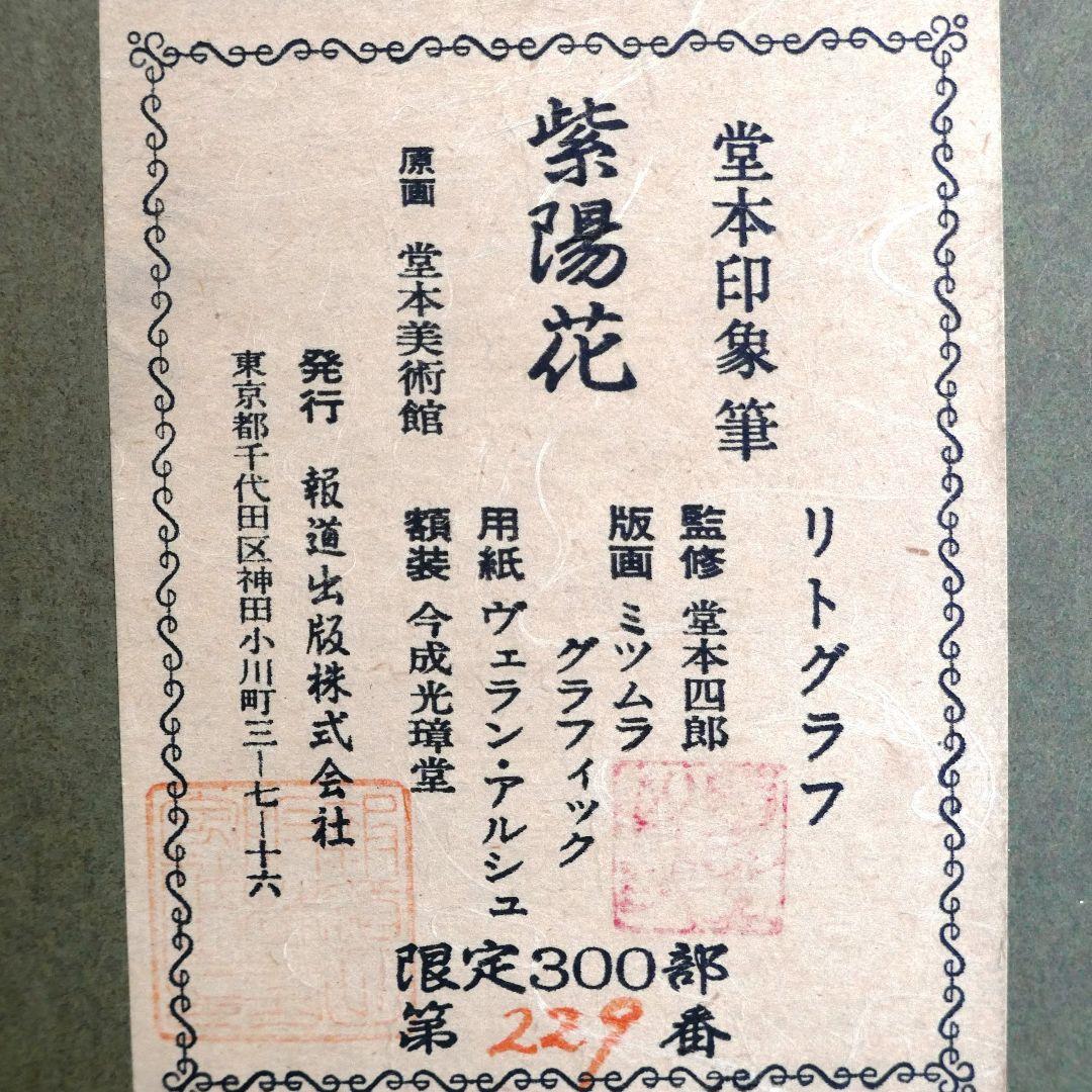 堂本印象「かがやく花」「紫陽花」リトグラフ２枚組
