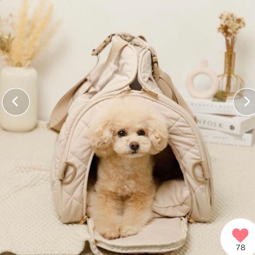 moncheri キルティングドライブペットバッグ長さ調節可能なショルダー紐付き