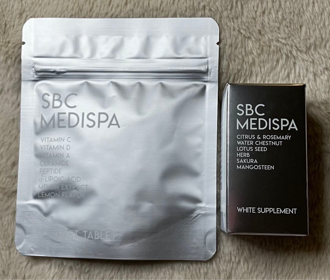 SBC MEDISPA 飲む日焼け止め UVリセットタブレット&ホワイトサプリ
