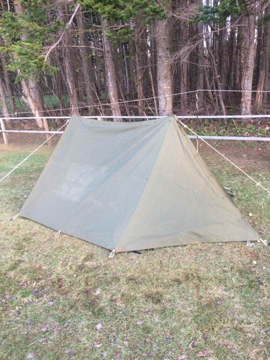 パップテント ファスナー加工済み シェルターハーフテント