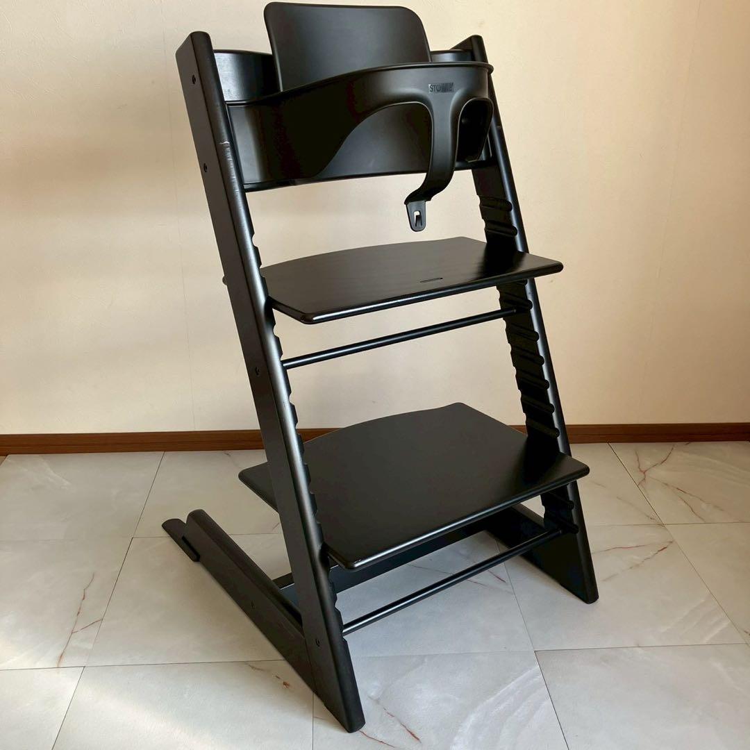 Stokke シリアル6 ストッケ トリップトラップ ブラック 黒 ベビーセット