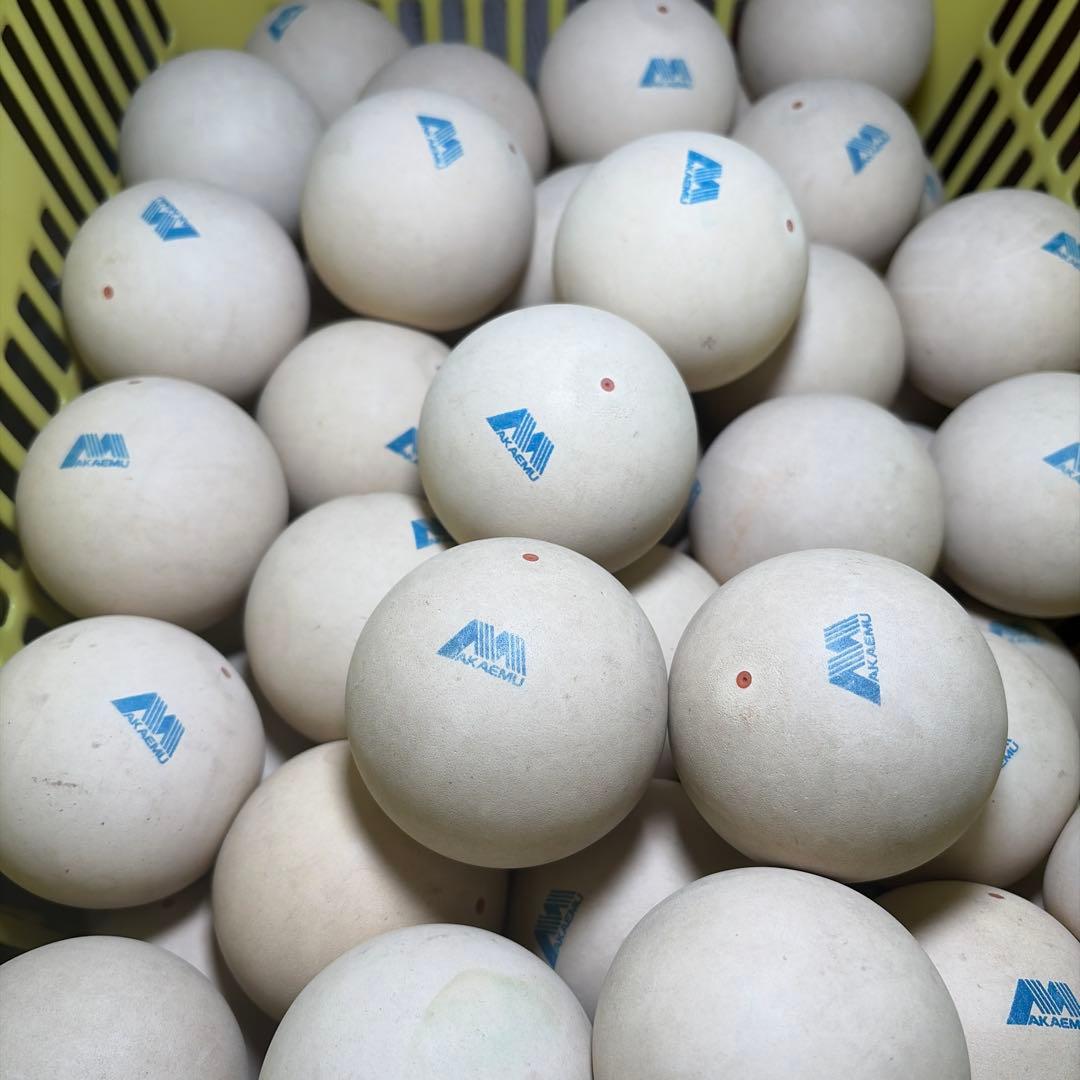 【早い者勝ち】ソフトテニス ボール アカエム 練習球 60球