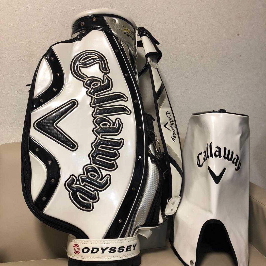 【美品】Callaway キャロウェイ ゴルフ エナメル３点式キャディバッグ