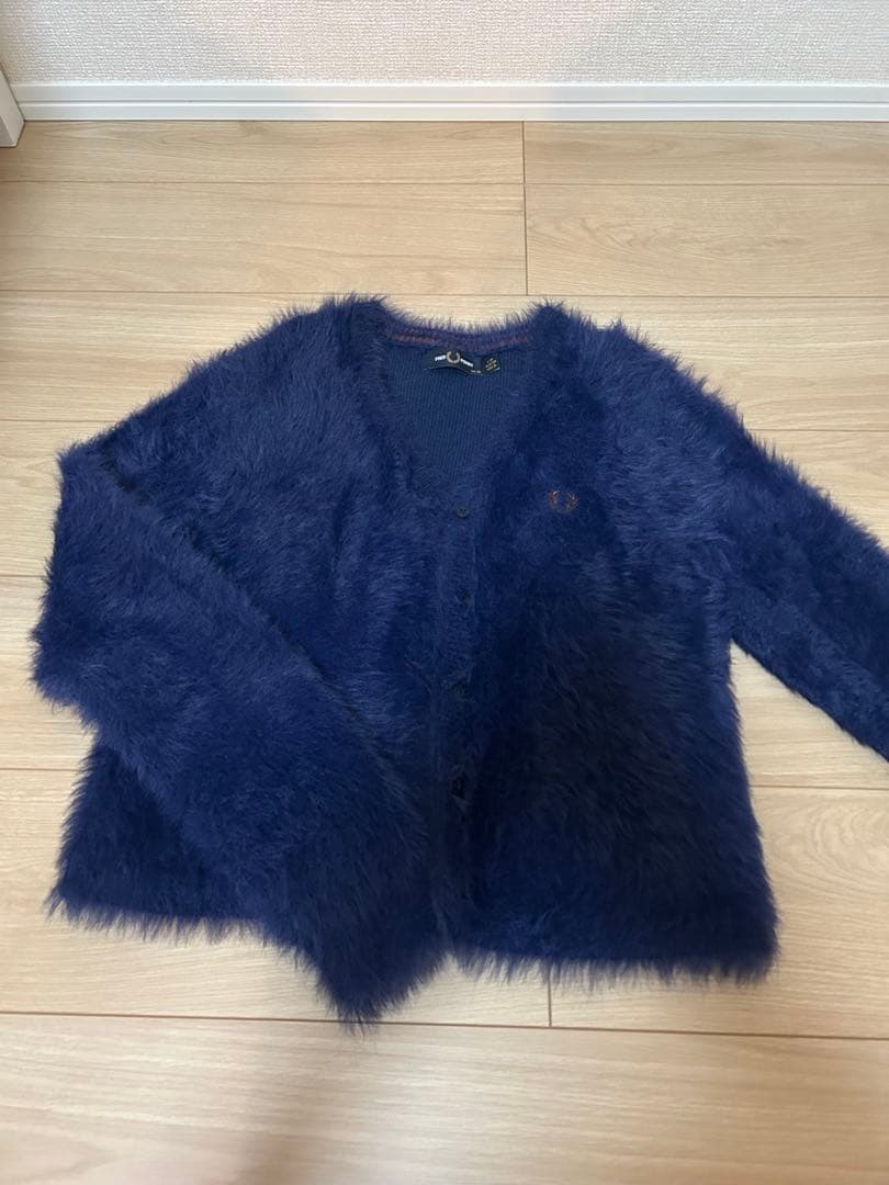 FRED PERRY ネイビー カーディガン S
