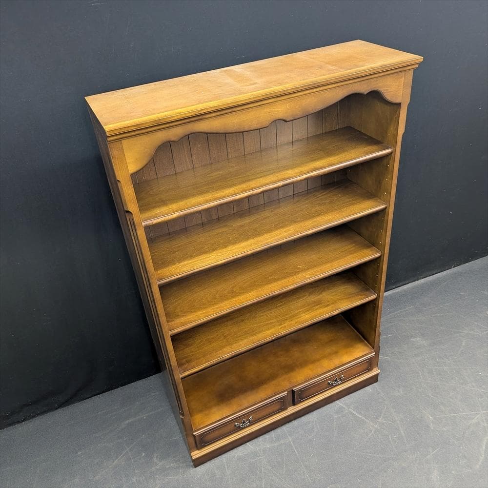 カリモク　コロニアル　本棚　本箱　書棚　ラック　ブックシェルフ　キャビネット　B