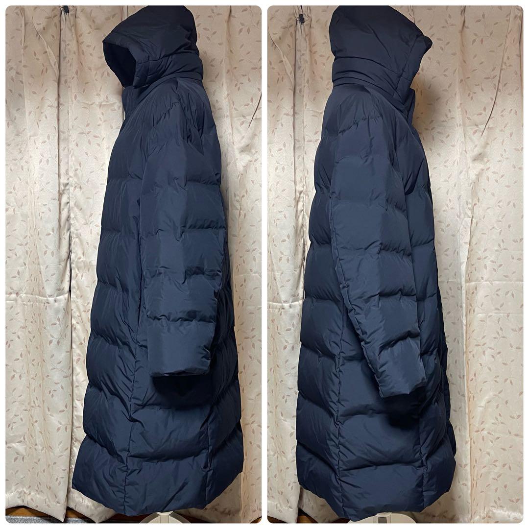 美品 UNIQLO シームレス ダウン ロング 4XL 耐久撥水加工 軽量