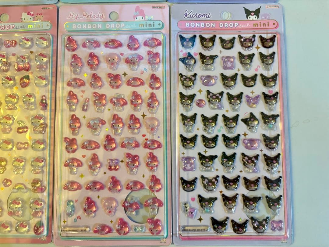 【正規品】ボンボンドロップシール　ミニ　サンリオ　全８種コンプリートセット