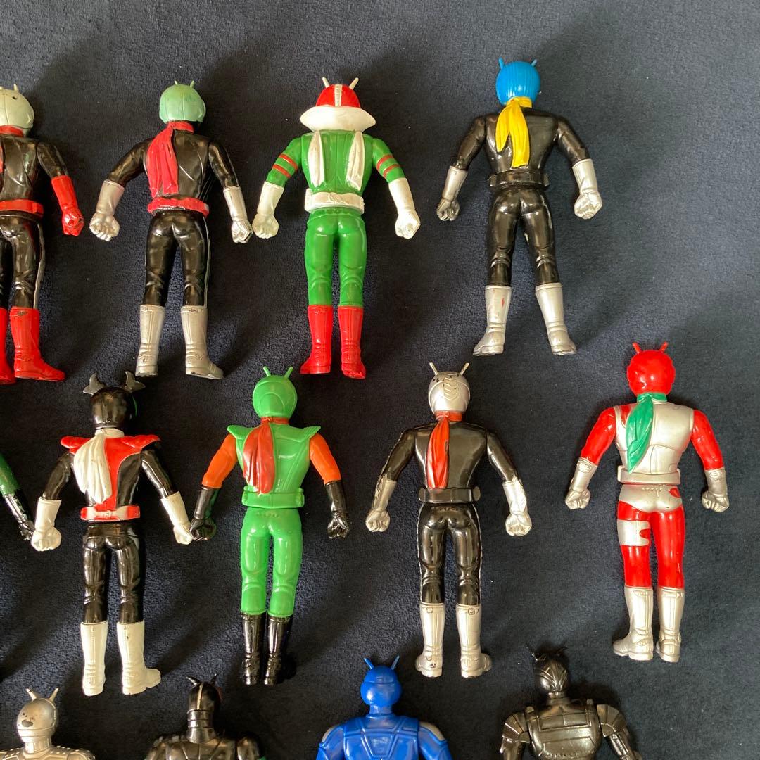 昭和　仮面ライダー　人形　フィギュア　ソフビ