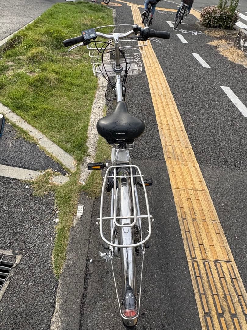 中古 27㌅5段変速Panasonic電動アシスト自転車　8.9Ah4点灯大阪