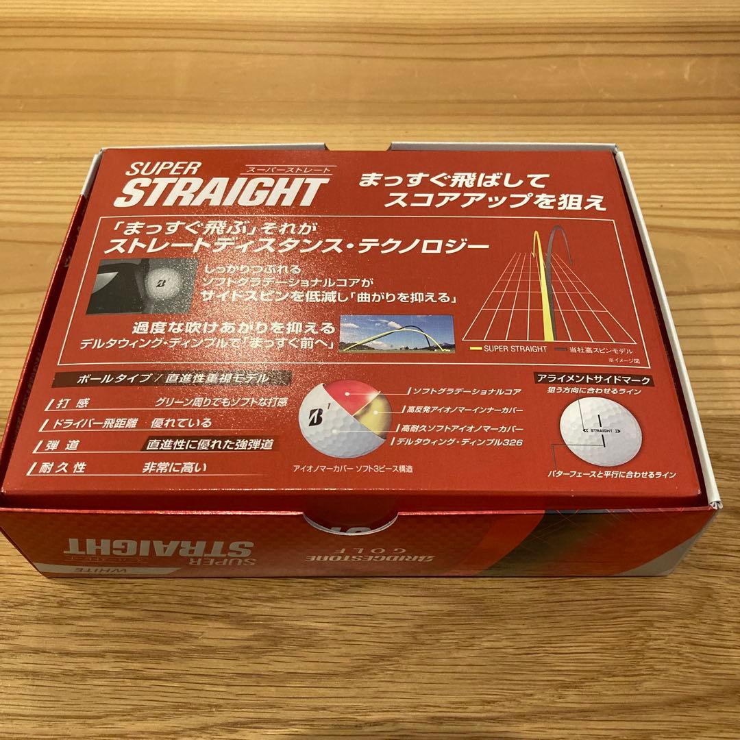 ブリヂストン　スーパーストレート　ホワイト　３ダース　ゴルフボール※