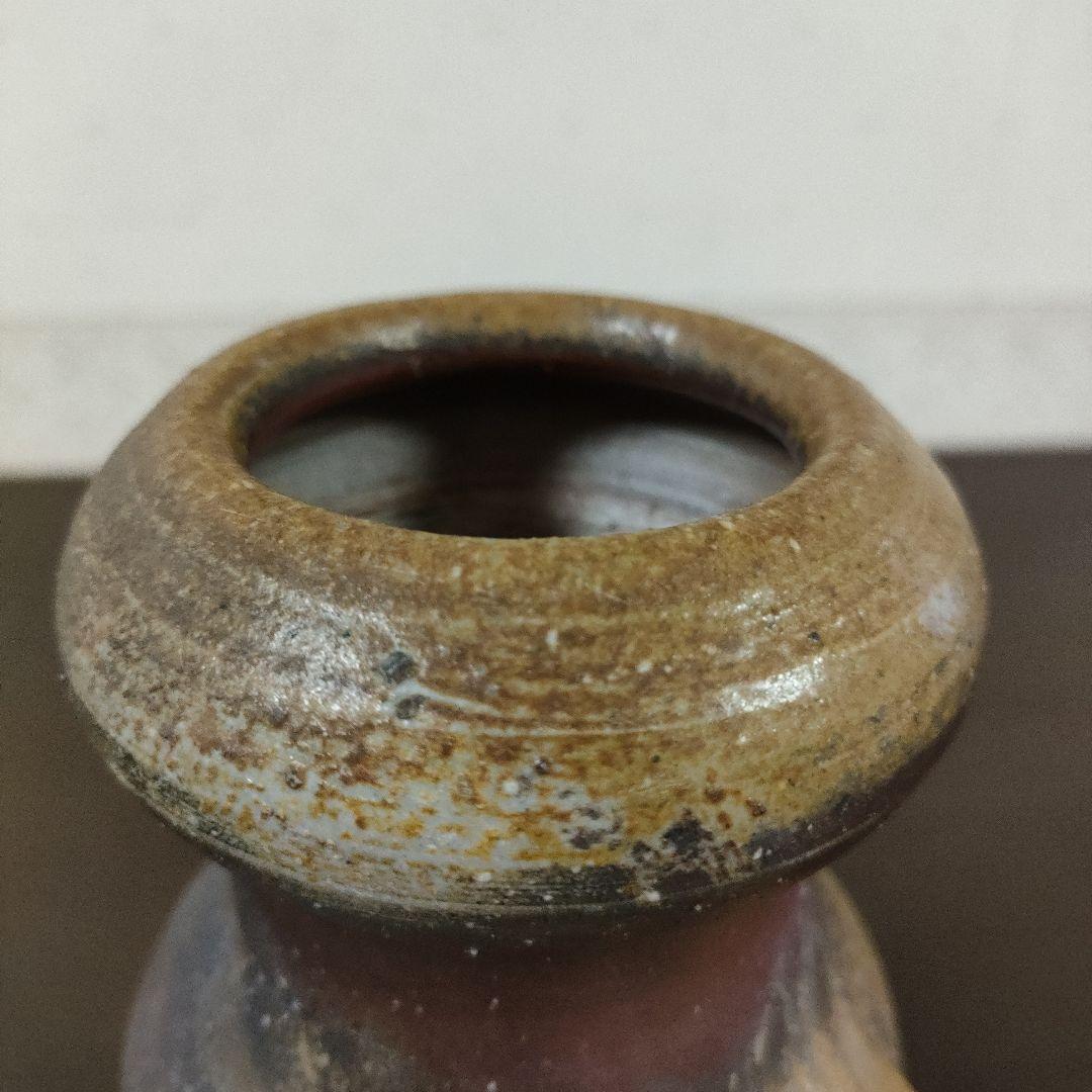 ミィ　人間国宝 伊勢崎淳 備前焼 耳付花入 花器 花瓶 華道具 茶道具