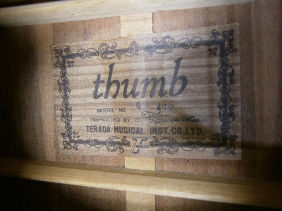 値下げ・サム・thumb＜GW-200＞70年代・日本製・寺田楽器