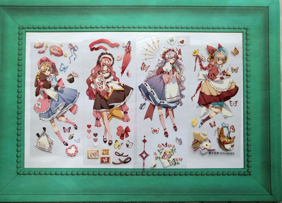 ✩再販✩J55＃眠于花梦(PET)苏格花园 切り売り海外人物マステ女の子