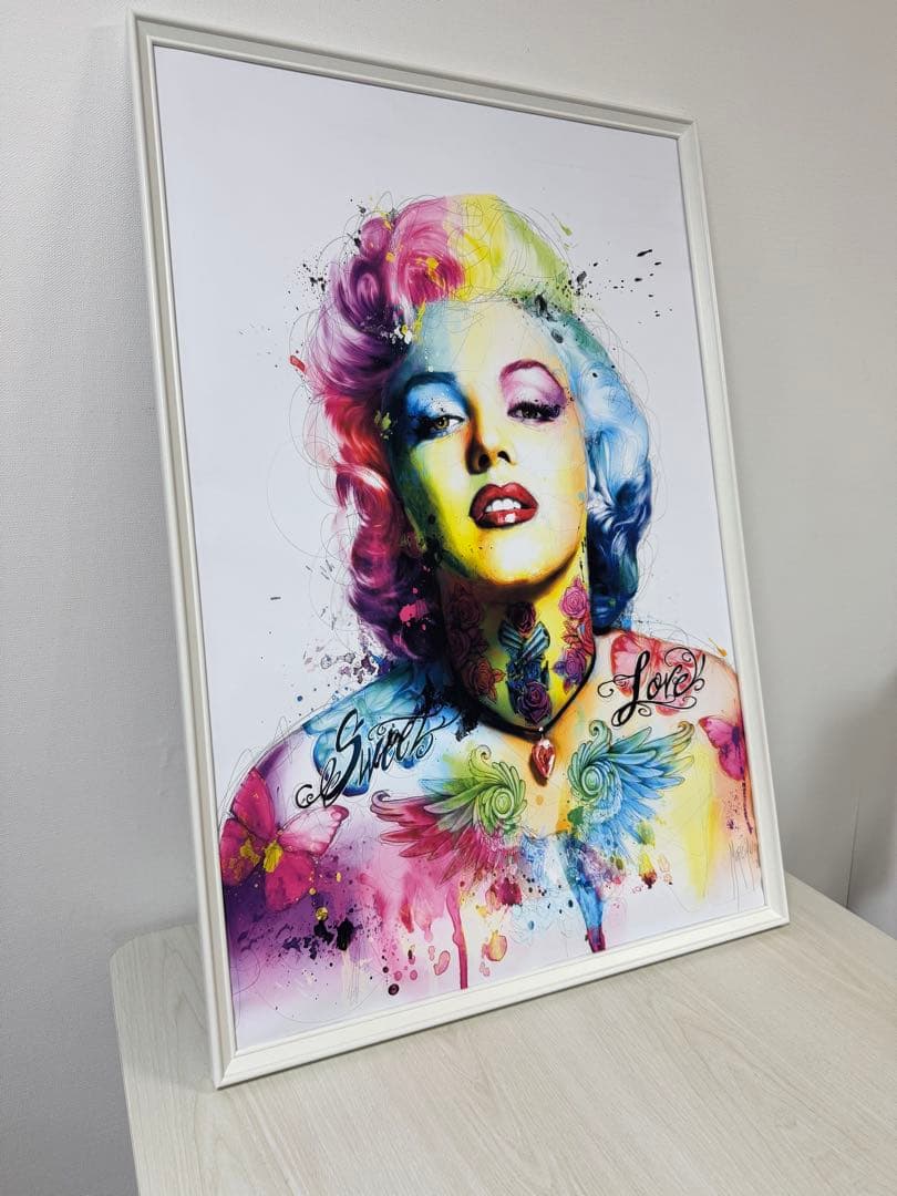 No309フレーム付きキャンバスアート　ブランドアートポスター　マリリンモンロー