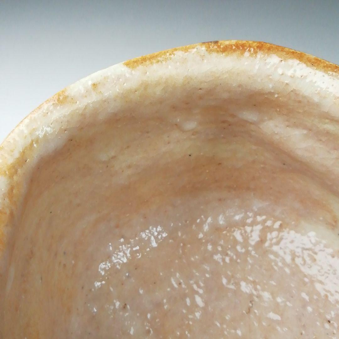 Ｔ２１６　茶碗　『志野茶碗』『弥一郎造』　共箱　抹茶碗　茶道具