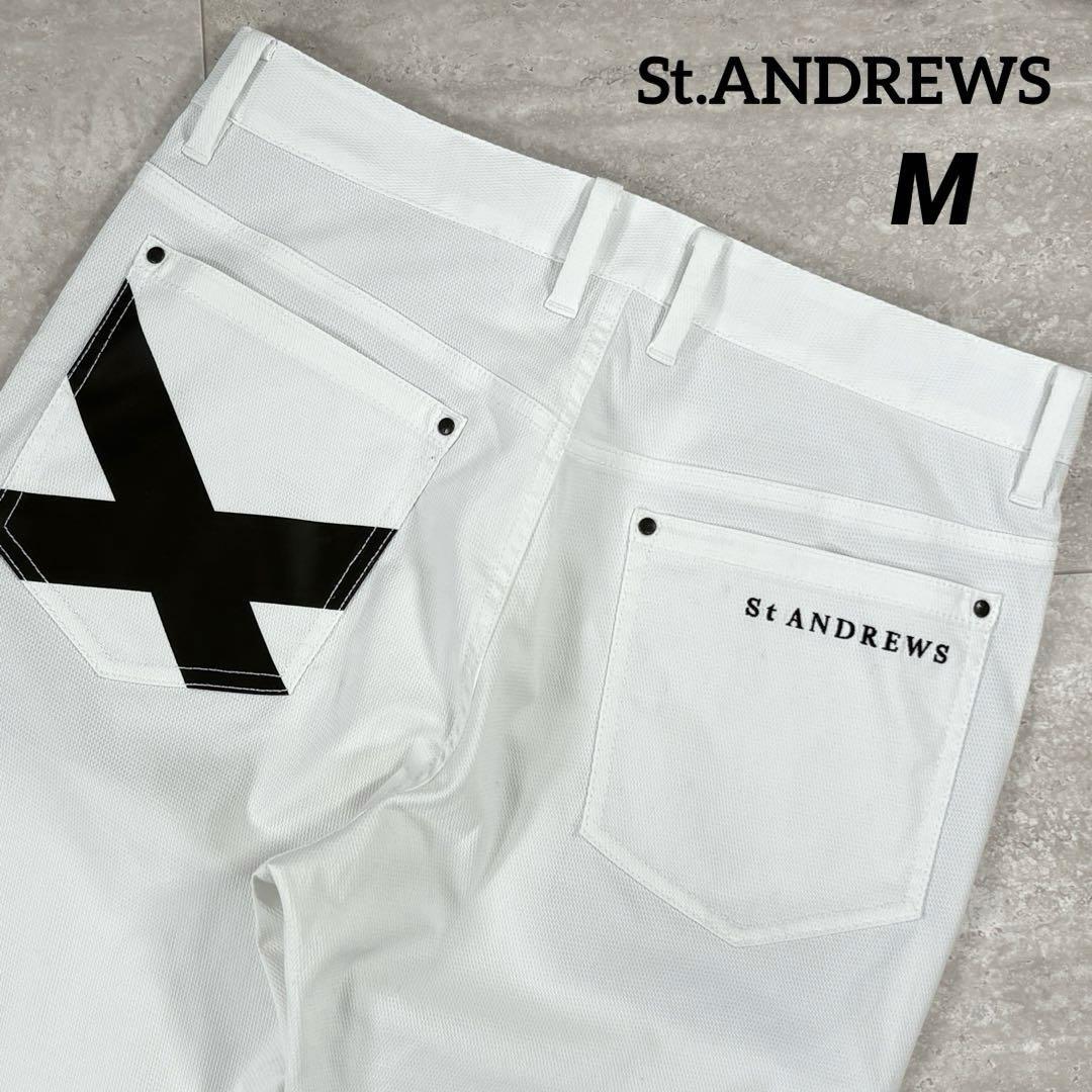セントアンドリュース St.ANDREWS パンツ ストレッチ　白 M メンズ