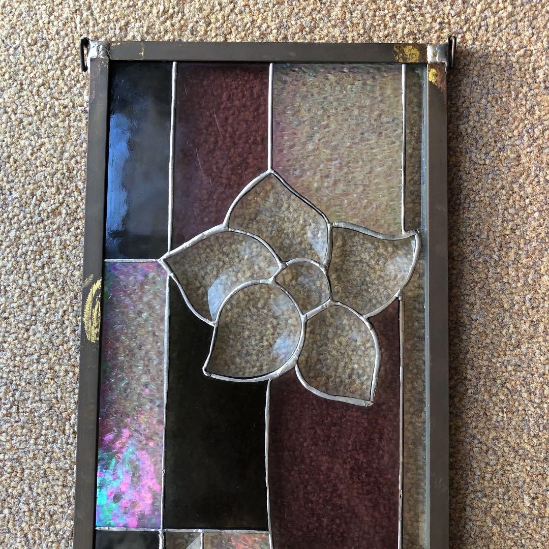 ステンドグラス♦︎ピンクフラワーパネル