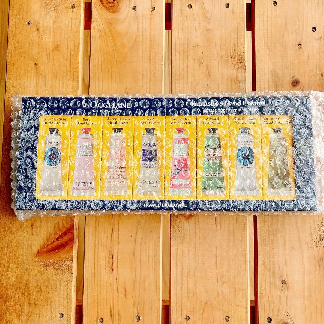 【新品未開封】プレゼント用ペーパーバッグ付き ロクシタンハンドクリーム8本セット
