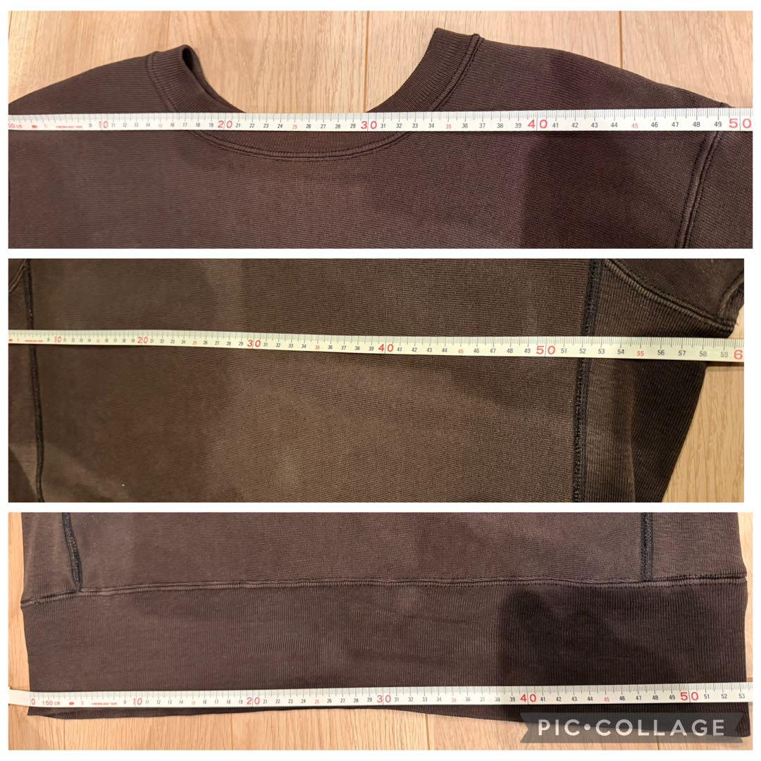 80s初期 チャンピオン 超フェード ブラック L リバースウィーブ 目無し 黒