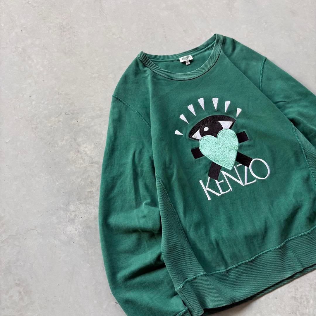 KENZO PARIS スウェット　トレーナー　アイハートロゴ