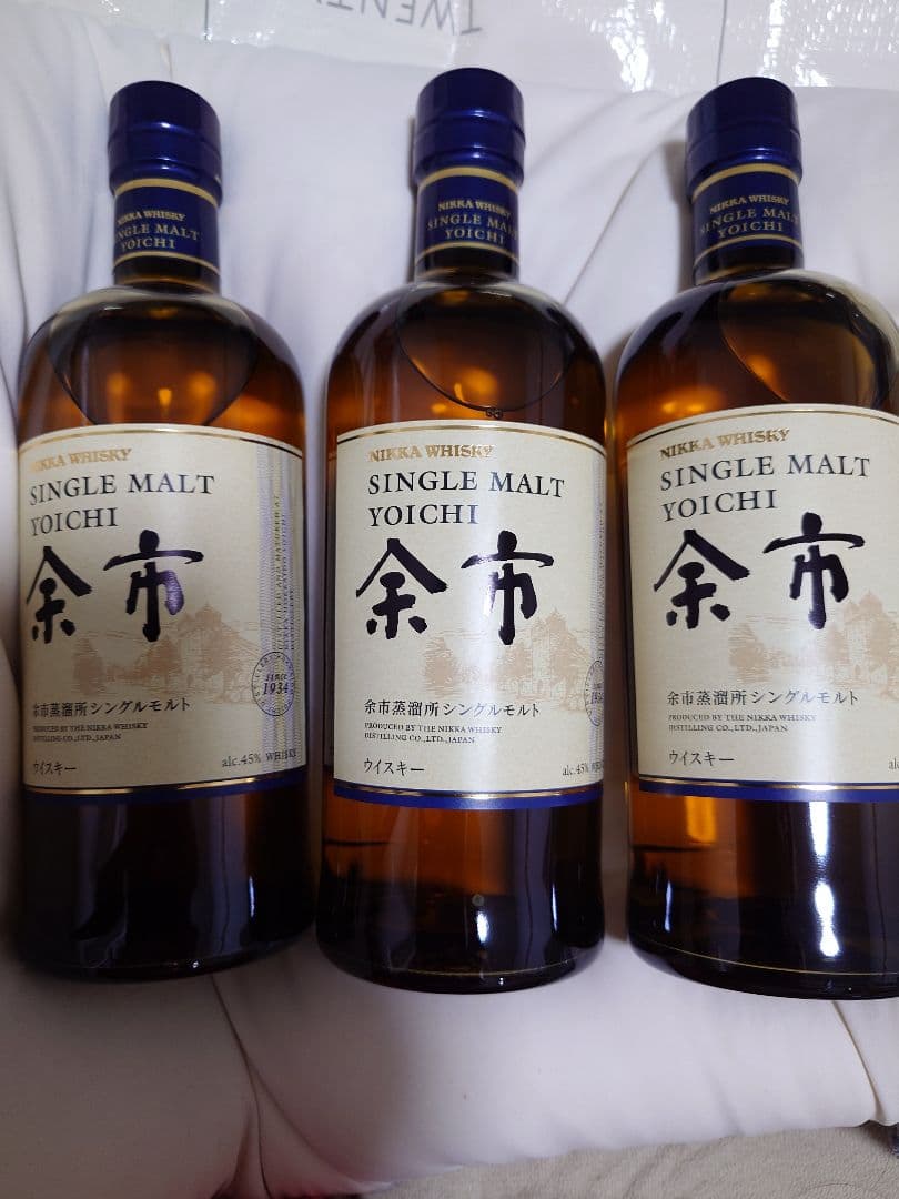 funwave2　余市 シングルモルトウイスキー 700ml　3本