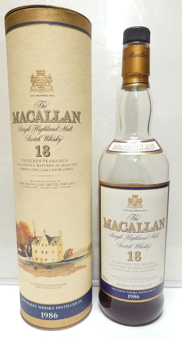 MACALLAN マッカラン 18年熟成 スコッチウイスキー 1986年