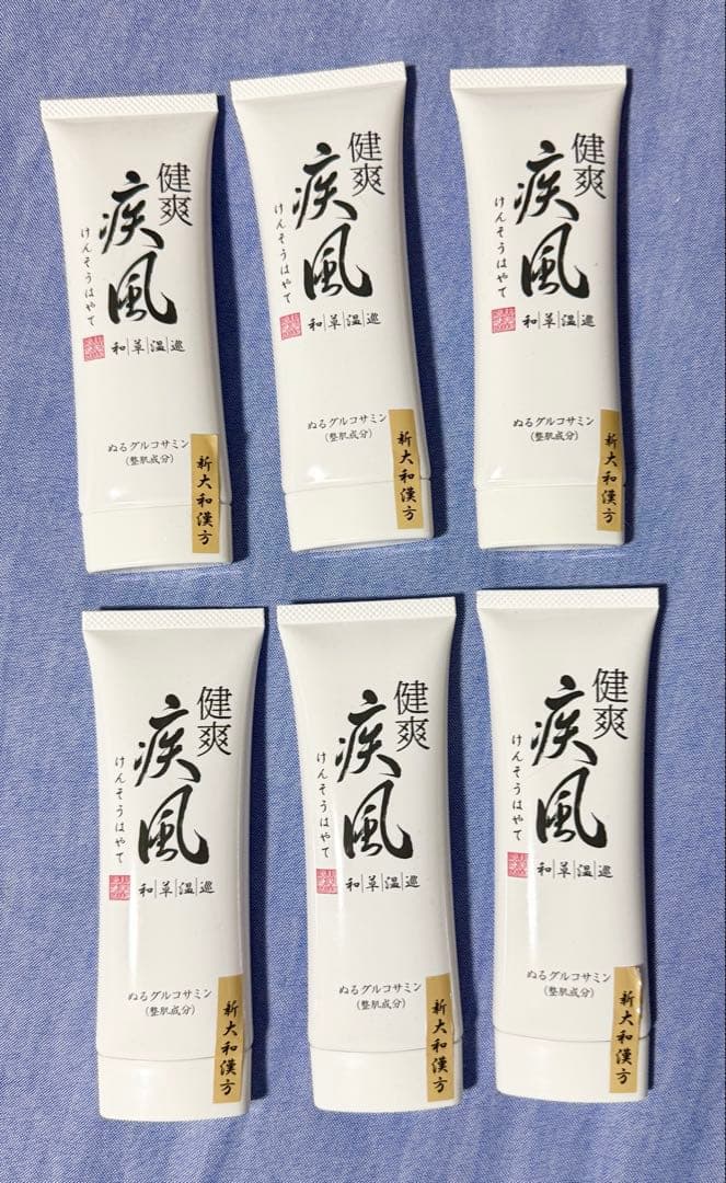 健爽疾風　けんそうはやて　6本セット　塗るグルコサミン マッサージクリーム