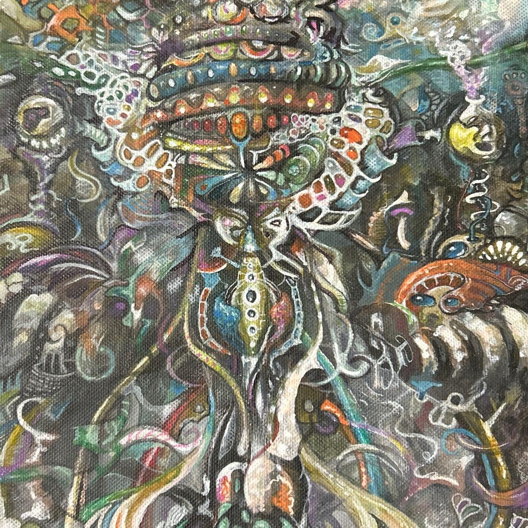 深海　アクリル画　原画