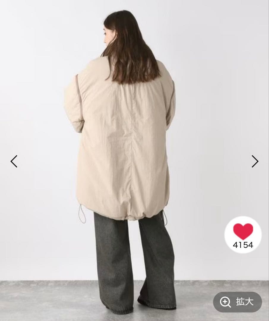 【新品未使用】JEANASiS ジーナシス 今期 ベージュ 2WAY M-65