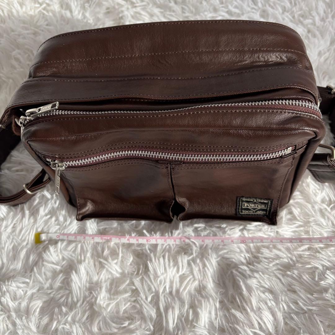 PORTER ポーター カメラバッグ ショルダーバッグ 茶