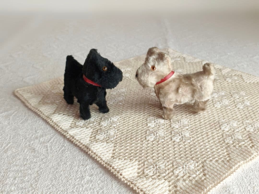 * vintage teria ❀ クリーム色の毛並みの テリアさん