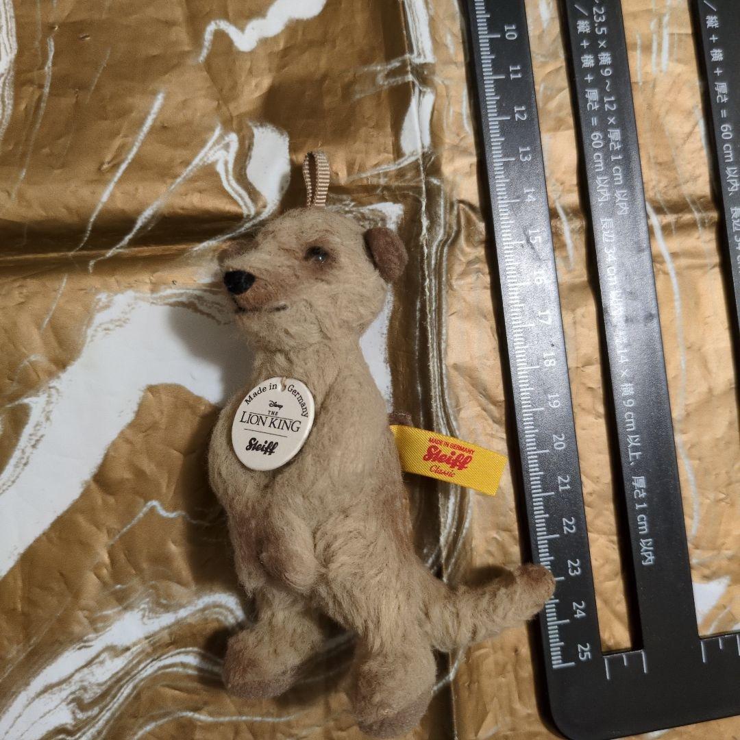 シュタイフ　ディズニー　ライオンキング　ミーアキャット　ぬいぐるみ　キーホルダー