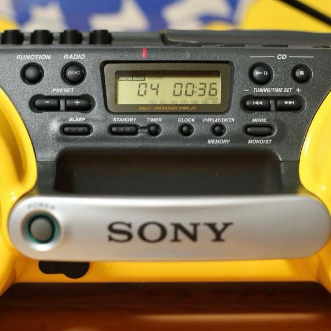 SONY SPORTS CDラジカセ アダプタ付