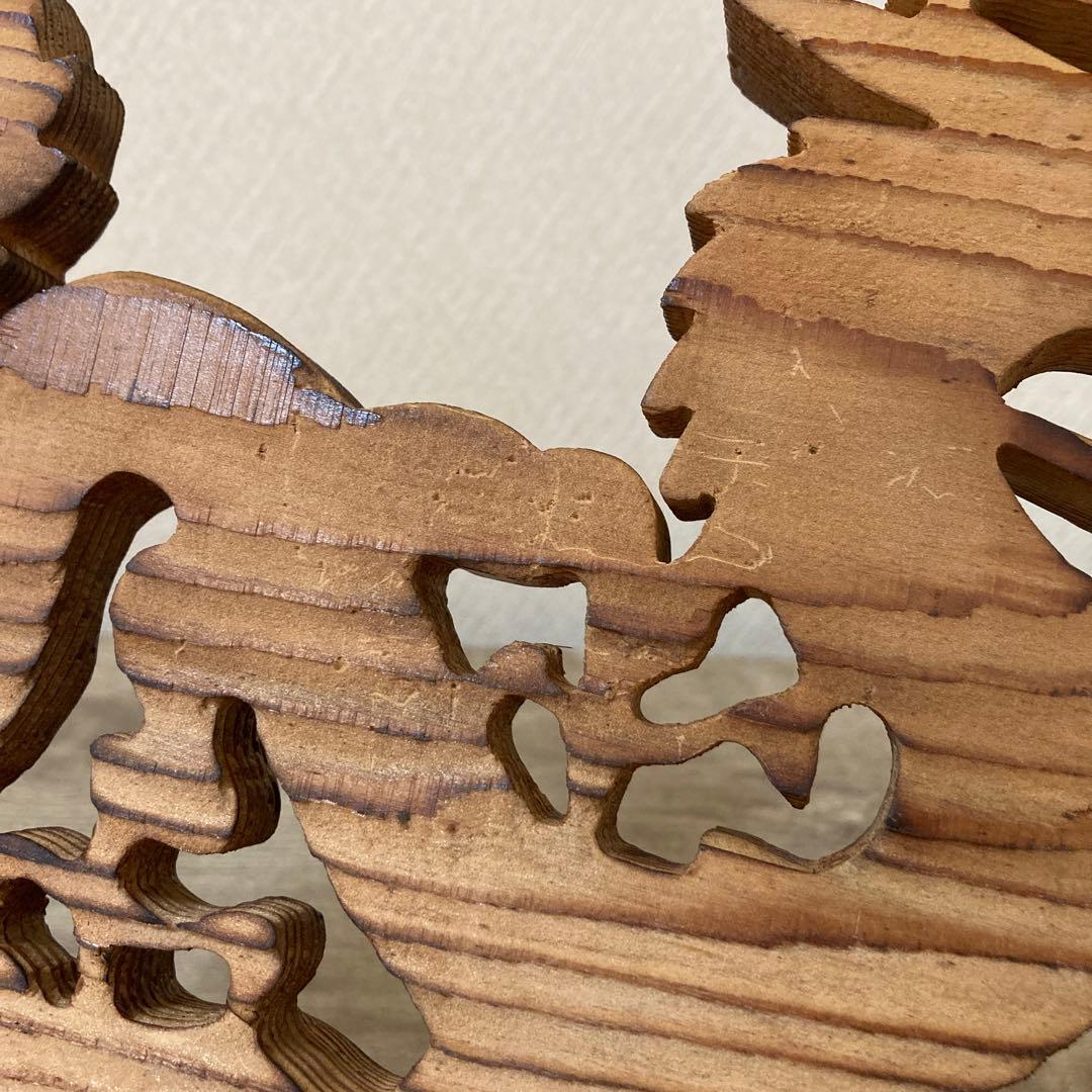 屋久杉　龍　彫刻　ビンテージ　木工　工芸品　開運　置物