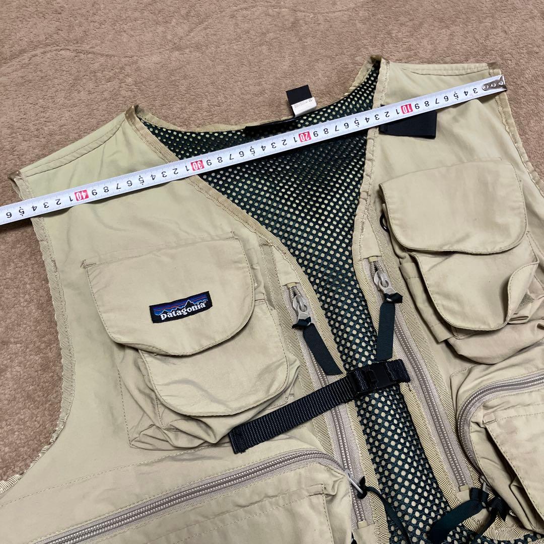 パタゴニア　フィッシングベスト　ベージュ　貴重　90年代　ヴィンテージ　L