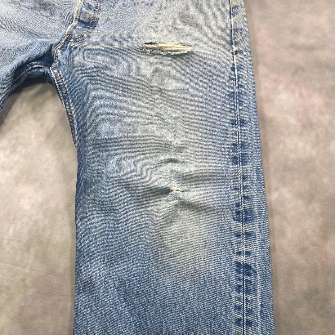 Levi’s 501古着W38極上ダメージクラッシュ メキシコ製　AG35