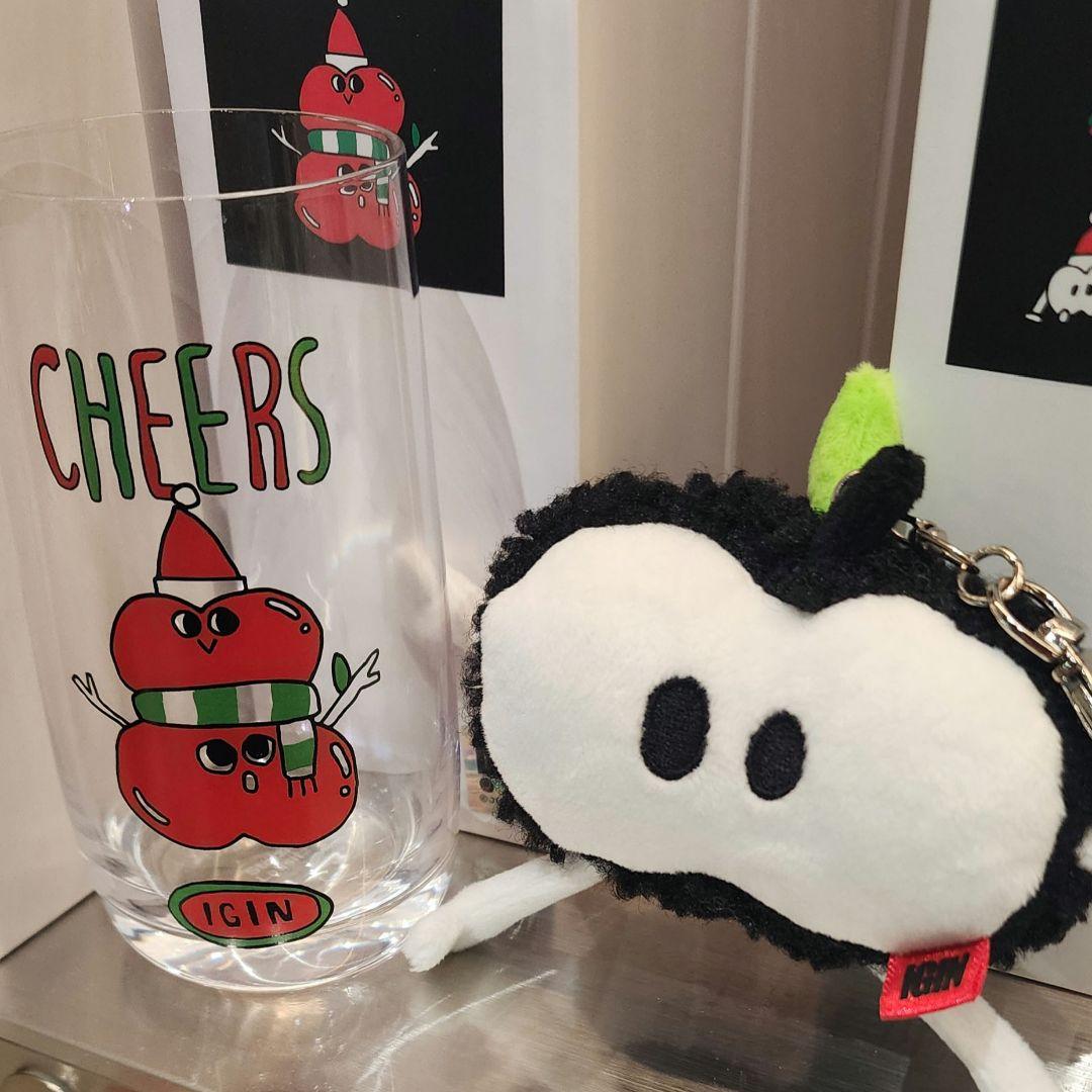 BTS ジン IGIN APPLE GIN アプリーキーリング グラス ホリデー