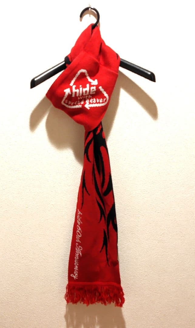 【新品 未使用】hide ぬいぐるみ(Redトライバル) & ニットマフラー