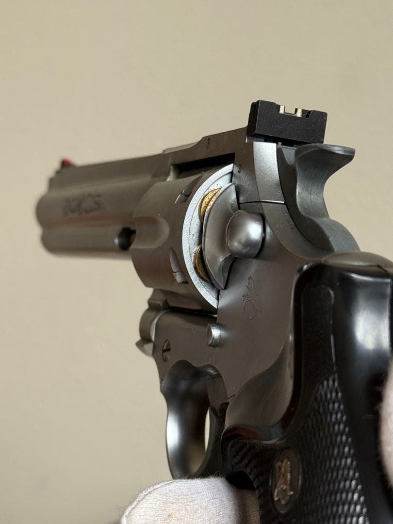 実物グリップ付 KSC コルト Mk-V キングコブラ シルバー モデルガン