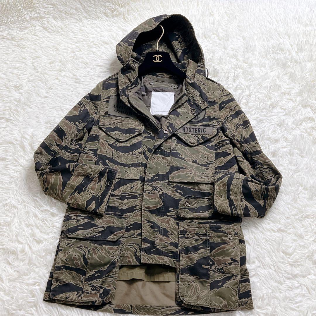 HYSTERIC GLAMOUR タイガーカモ コート シンサレート　スヌーピー