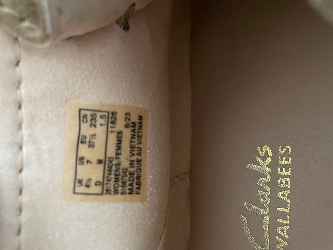 Clarksワラビーズブーツ　レディース24.5