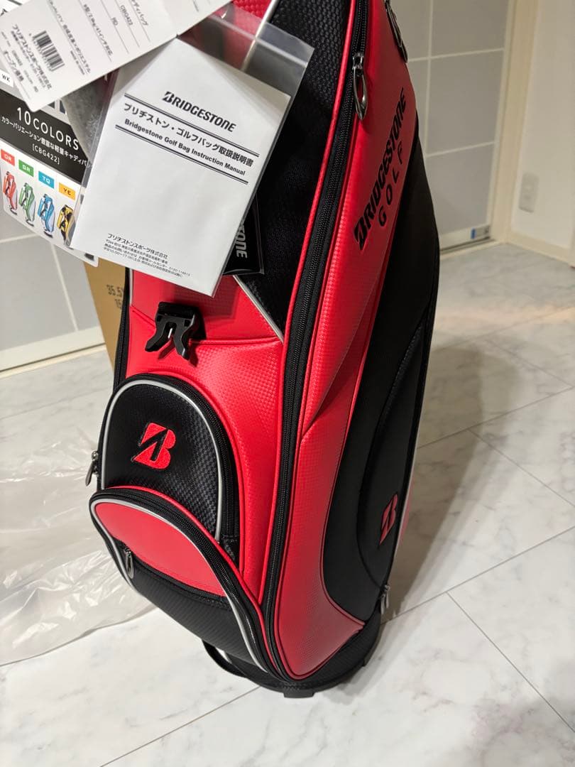 BRIDGESTONE ゴルフ キャディバッグ CBG422 レッド