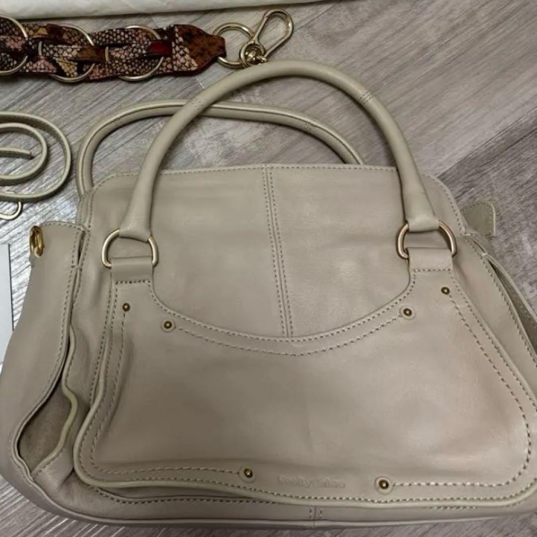 See By Chloé 2WAYショルダーバック ベージュ