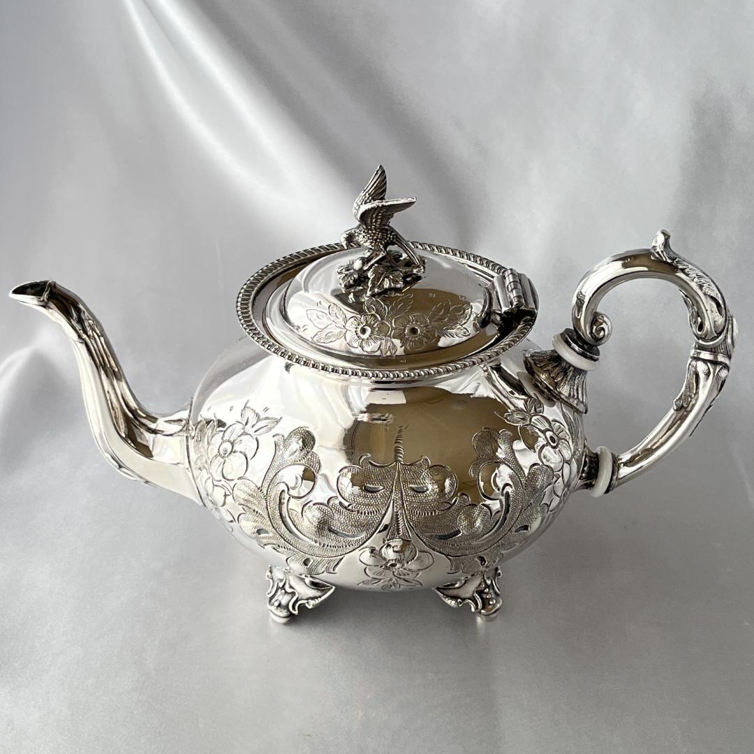 【John Turton】 ファルコンのティーセット 4点 ティーポット/ジャグ